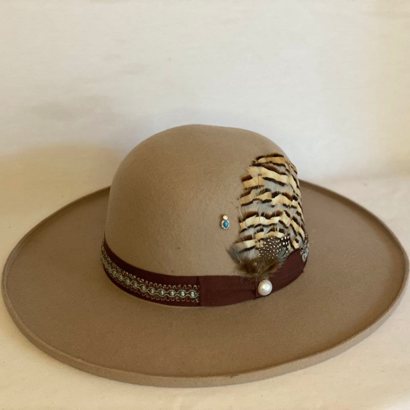 Strong Enough - Custom Distressed Fashion Wool Rancher Hat With Circle –  Animo Hat Company